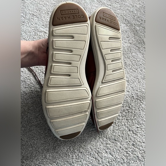 Cole Haan Original Grand Wingtip Oxford Mens 11.5 Brown Leather Derby Dress Shoe - Picture 4 of 9